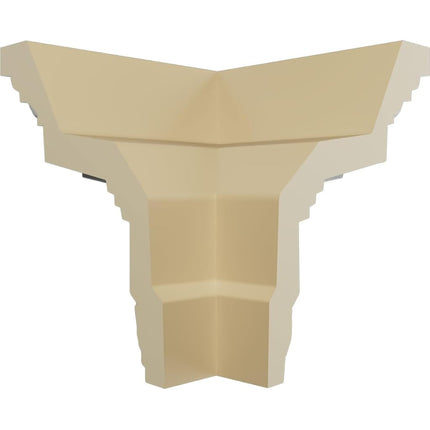 Ekena MOC03X03AT 3 5/8" P x 3 7/8" H Outside Corner for Moulding MLD03X03X05AT, Primed