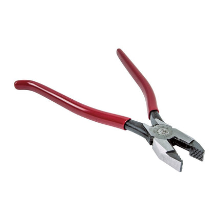Ironworker's Pliers, Aggressive Knurl, 9" Klein Tools D201-7CSTA , Red