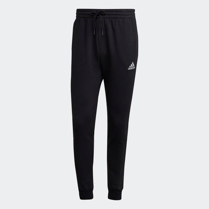 adidas Men's Essentials Tapered Pants, Black/White, 3X-Large Tall