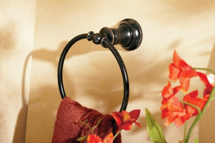 Moen YB9886ORB Toallero de aro Waterhill, bronce frotado con aceite