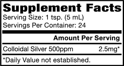 Natural Path Silver Wings Dietary Mineral Supplement, Colloidal Silver, 500 PPM, 4 fl. oz. / 120 ml