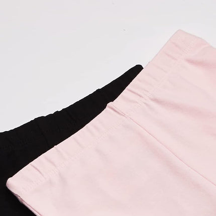 Shorts à volants pour bébé fille et tout-petit The Children's Place, noir/coquille, paquet de 2, 2T US