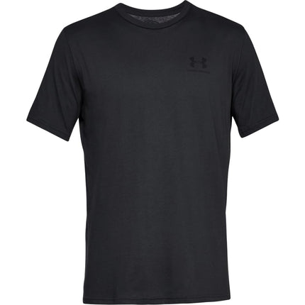 Under Armour Men's Sportstyle Left Chest Short Sleeve T-Shirt, Black, XL Tall