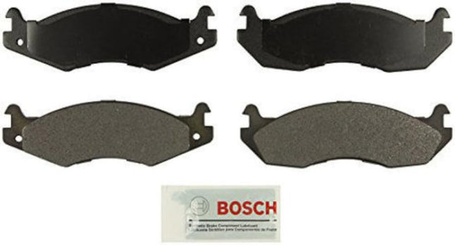 BOSCH BE203 Blue Ceramic Disc Brake Pad Set - Compatible With Select AMC Concord, Eagle, Spirit; Jeep Cherokee, CJ5, CJ7, Comanche, Scrambler, Wagoneer, Wrangler; FRONT