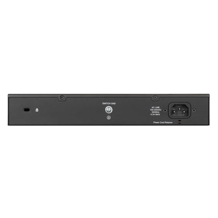 D-Link DGS-1100-24V2 - 24-Port Gigabit Smart Managed Switch with VLAN support, layer 2 features, QoS, 802.3az EEE, Fanless , Black