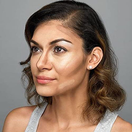 e.l.f. Contour Palette, 4 Shades, Customizable, Easy to Apply, Sculpts, Shades, Brightens, Light/Medium, Infused with Vitamin E, All-Day Wear 16g