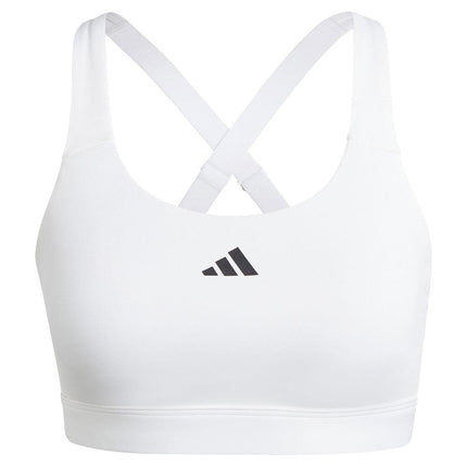 adidas Women's Tlrd React Training High-Support Bra, White, (X-Small) C/D