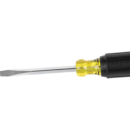 Jeu de tournevis Klein Tools 85442, 2 pièces, fabriqué aux États-Unis, 1/4" plat et cruciforme n°2, poignée coussinée, tige ronde et carrée, traité thermiquement, rénovation domestique
