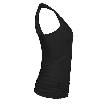 Fifth Sun Women's Star Wars: The Last Jedi PORG Clover Junior's Racerback Tank Top, Black, X-Small