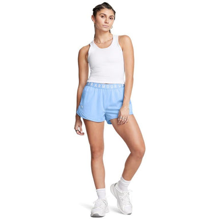 Under Armour Women's Play Up Twist Shorts 3.0, (466) Horizon Blue/Horizon Blue/White, XL