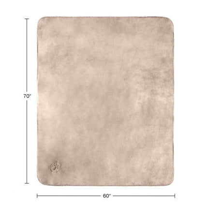 Waterproof Blanket for Pets - Reversible Throw Protects Couch, Car, and Bed from Spills, Stains, or Fur - Plush Blanket by Petmaker (Tan)
