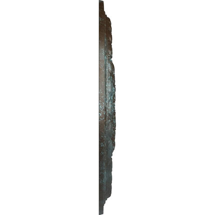 Ekena Millwork CM38OSBBS 38 3/8" OD x 2 7/8" P Oslo Ceiling Medallion (Fits Canopies up to 7 5/8"), Bronze Blue Patina
