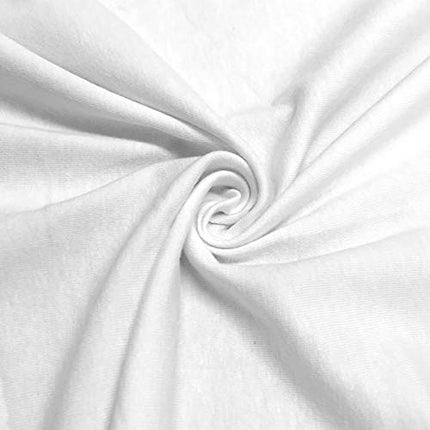 American Baby Company Paquete de 2 sábanas ajustables de jersey de punto 100% algodón natural para Pack N Play Playard, blancas, suaves, transpirables, para niños y niñas