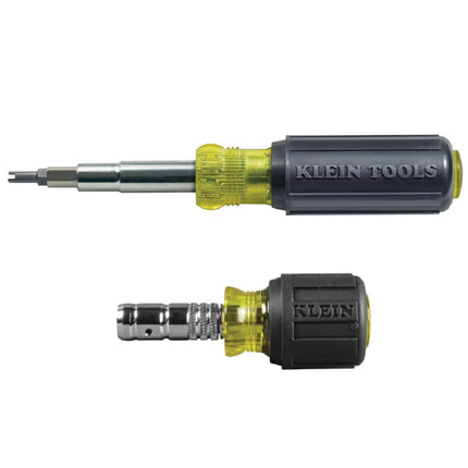 Klein Tools 80065 Schrader Driver Kit with Multi-Bit 11-in-1 Screwdriver/Nut Driver and 2-in-1 Nut Driver, Hex Head Slide Drive, 2-Piece