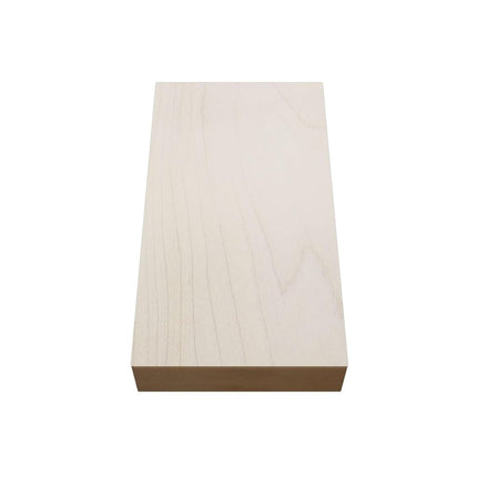 3 1/2"W x 6 1/2"H x 1"P Americraft Solid Hardwood Stain Grade Smooth Plinth Block with Squared Edge, Maple