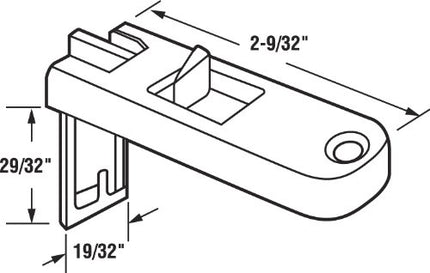 Prime-Line Products F 2788 Window Tilt Latch, White Plastic
