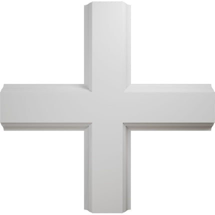 Ekena Millwork CC05ICI02X20X20TR 20"W x 2"P x 20"L Inner Cross Intersection for 5" Traditional Coffered Ceiling System