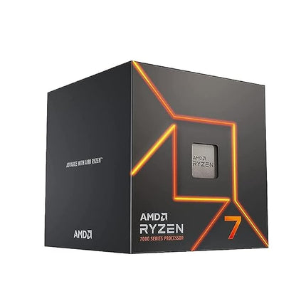AMD Ryzensets 7 7700 Processor (radeon integrated graphics, 8 cores/16 threads, 65W DTP, AM5 Socket,40MB Cache, up to 5.3 GHz max boost, Wraith prism Cooler)