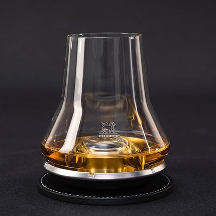 Peugeot 266097 Impitoyable Whisky Tasting Set. Includes Cordial Glass and Chilling Base