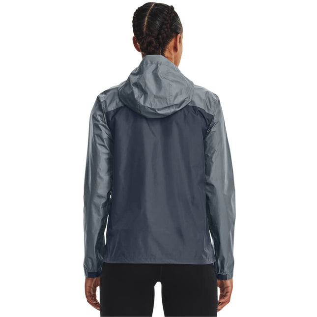 Chaqueta Under Armour Stormproof Cloudstrike 2.0 para mujer, (044) Downpour Gray / / Harbor Blue, Pequeña