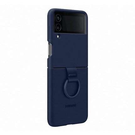 Samsung Galaxy Z Flip4 Official Silicone Cover with Ring Navy