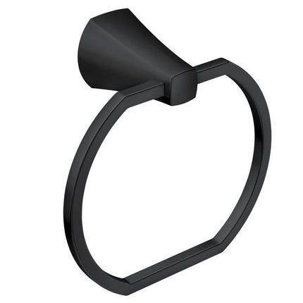 Moen MY8786BL Lindor Matte black towel ring Matte 