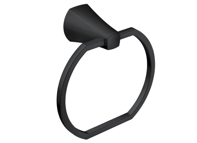 Moen MY8786BL Lindor Matte black towel ring Matte 