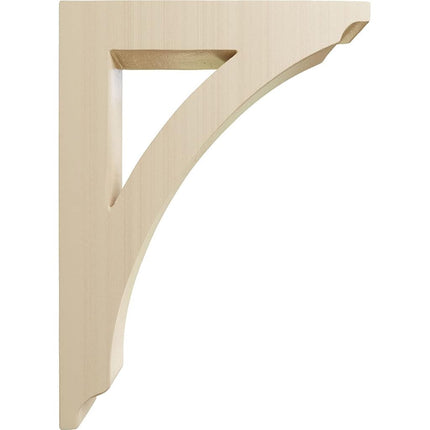 Ekena Millwork BKTW01X06X09THRW-CASE-6 1 3/4" W x 6 1/2" D x 9" H Small Thorton Wood Bracket, Rubberwood (6-Pack)
