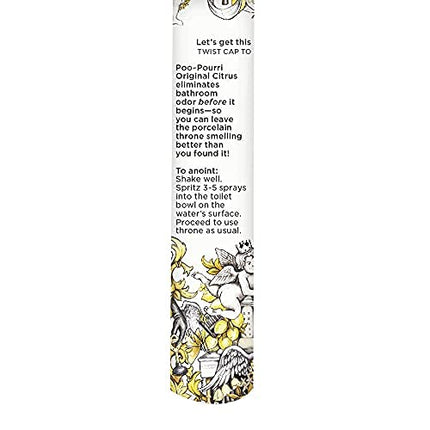 Poo-Pourri Before-You-Go Toilet Spray, Original Citrus, Travel Size 10 mL - Lemon, Bergamot and Lemongrass, 0.34 Fl Oz (Pack of 1)