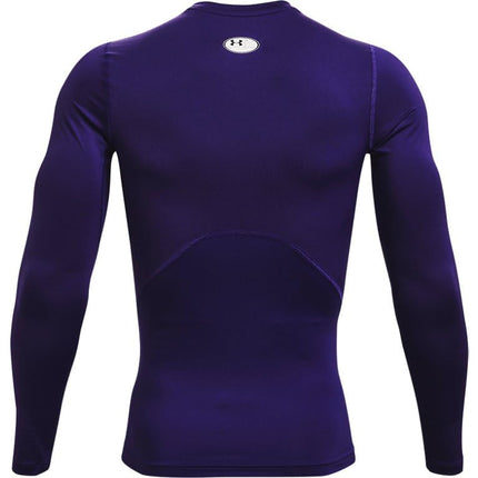 Under Armour Men's HeatGear Compression Long-Sleeve T-Shirt, Purple (500)/White, XXL