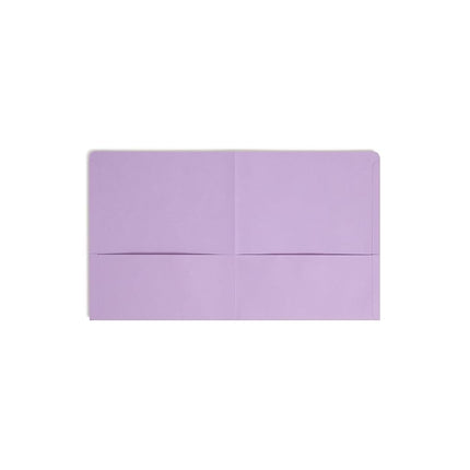Smead Two-Pocket Heavyweight Folder, Letter Size, Lavender, 25 per Box (87865)