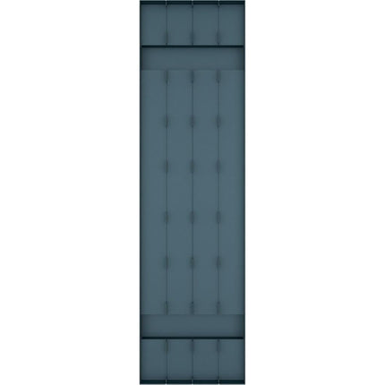 14"W x 39"H Lifetime Vinyl, Standard Four Board Joined, Board-n-Batten Shutters, w/Installation Shutter-Lok's & Matching Screws (Per Pair), Midnight Blue