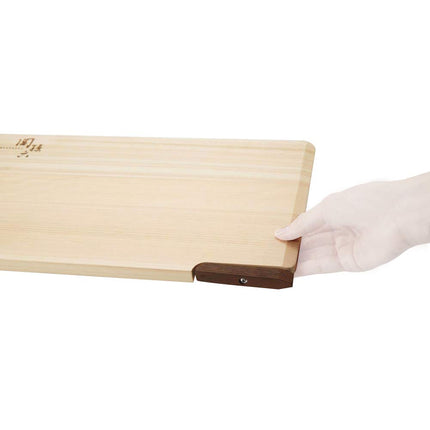 Kai KAI AP5226 Cutting Board Seki Magoroku Cypress L 15.4 x 9.4 inches (390 x 240 mm) with Stand Made in Japan Dishwasher Safe