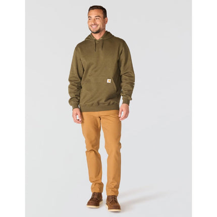 Carhartt Men's Loose Fit Midweight Logo Sleeve Graphic Sweatshirt, Burnished Logs Heather, 4XL