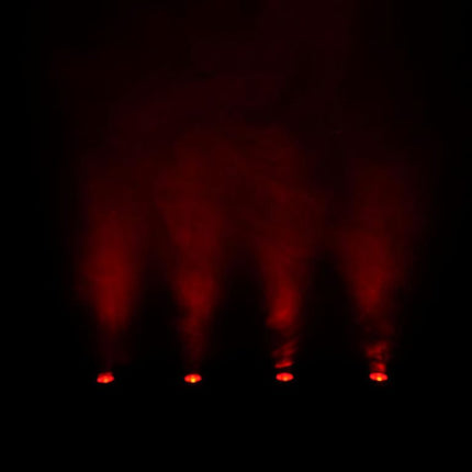 Rockville 4 Pack MINI RF1 V2 Black RGBWA+UV Battery-Powered Wash Lights with RF Remotes, Wireless DMX, Travel Bag, Perfect for DJs & Events