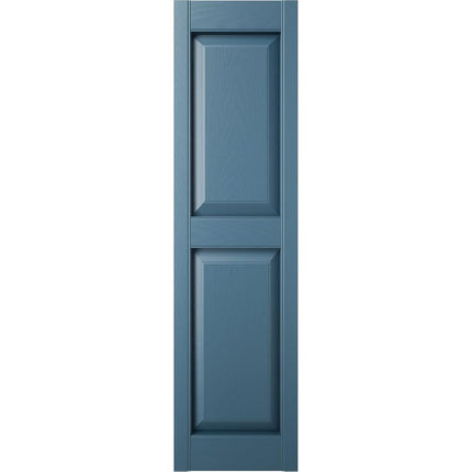 Mid-America 00021271036 Standard Size Williamsburg Double Panel Vinyl Shutters, w/Installation Shutter-Lok's & Matching Screws (Per Pair), 036, 12"W x 71"H, Classic Blue