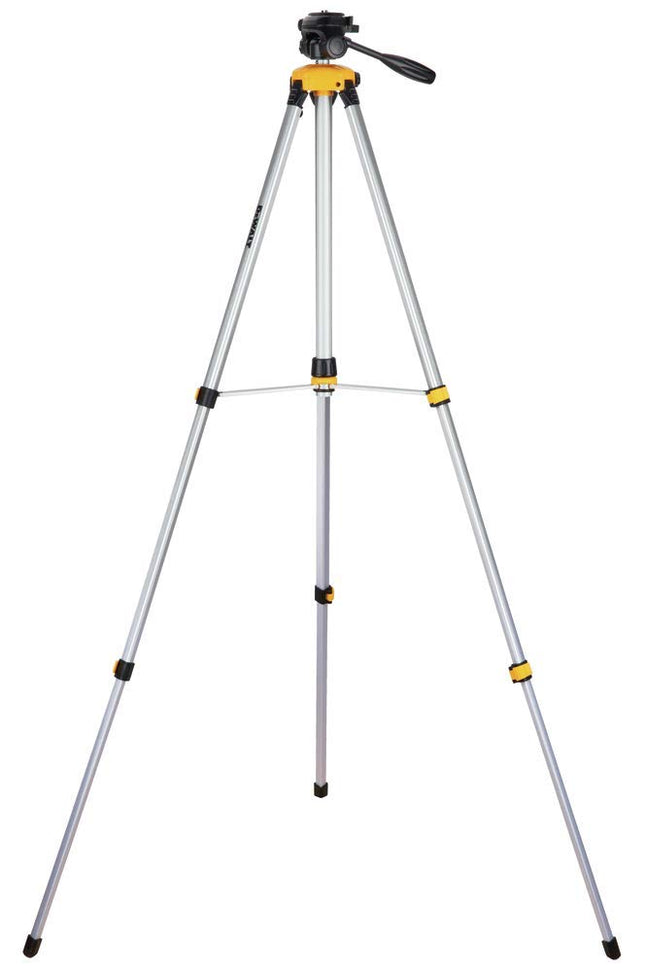 DEWALT Laser Level Tripod, � x 20 Thread Mount, Collapsible Legs, Non-Skid Feet, Carrying Pouch Included (DW0881T),Black, One Size,Silver
