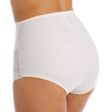 Bali Women’s Firm Control Shapewear Brief with Lace Fajas 2-Pack DFX054, Black/Black, Large