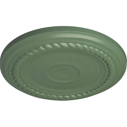Ekena Millwork CM07ALAGF Ceiling Medallion 7 7/8 OD x 3/4 P Small Alexandria (fits Canopies up to 4 5/8), Athenian Green