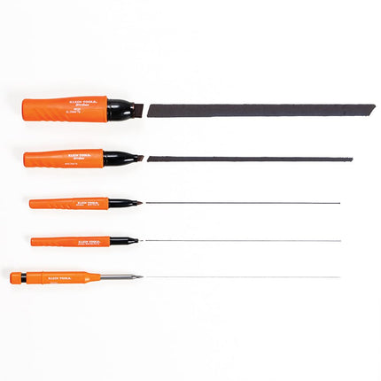 Klein Tools 86103 Skribes XL Permanent Marker, Chisel Tip, Professional-Grade Ink, Multi-Surface Jobsite Marker for Wet, Dry and Oily Surfaces, Black
