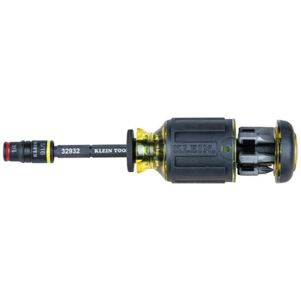 KLEIN TOOLS 85515HD 3-Piece Tool Set, Mini-Ratchet, 12-in-1 Impact Stubby Multi-Bit Driver and 5-in-1 Flip Socket, Tools for Tight Spaces