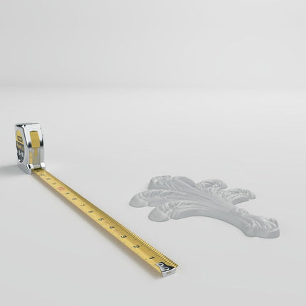 Ekena Millwork ONL06X08X01LF 6 1/4" W x 8 H x 3/4" P Leaf Bundle Onlay, Primed