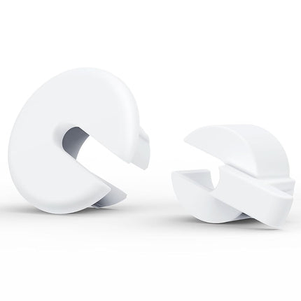 Cable Routing Kit for Starlink, Cable Mounting Kit, Starlink Accessories, Wall Grommets for Cables, Cable Wall Pass Through for 1 Inch Wall Hole and Furniture Wire Hole (2 Pack White)
