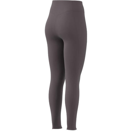 adidas Women's Optime Essentials Stash Pocket Full-Length Leggings, Shadow Fig, S (Tall)