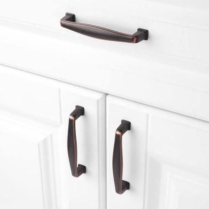 KOOFIZO 30 Pack 3-3/4 Inch Oil Rubbed Bronze Kitchen Cabinet Pulls Rubbed Bronze Cabinet Handles Bronze Cabinet Hardware for Kitchen Cabinets 1817 Drawer Dresser Cupboard Bedroom