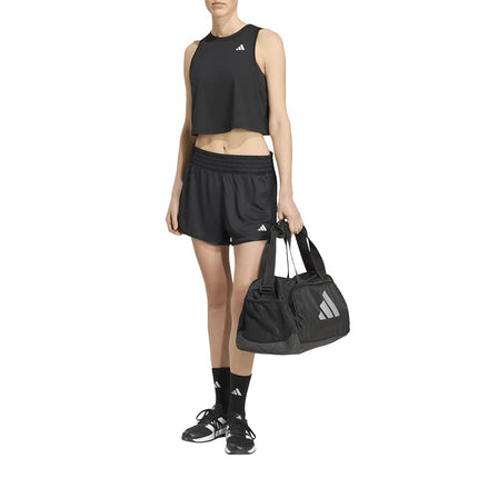 adidas Women's Pacer Essentials Knit High-Rise Training Shorts, Black, Small/3" Inseam