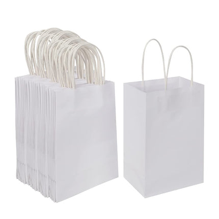 Oikss 100 Pack 5.25x3.25x8.25 Inch Small Kraft Bag