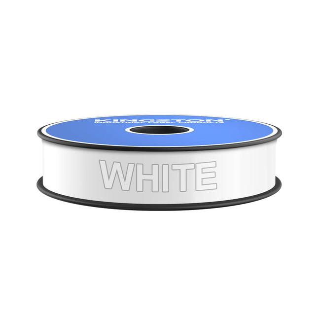 Kingston Premium Vinyl Label Tape, White, 1" x 150