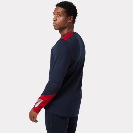 Helly Hansen Men's Lifa Merino Midweight Crew, Navy, M