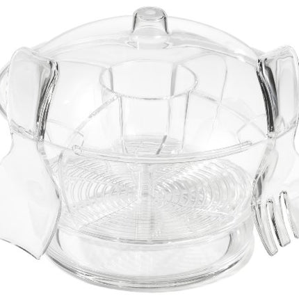 Prodyne Cold Ice Acrylic Bowl, 6.5 Qt, Off-White